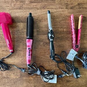 Lot of 4 Hair Tools (Chi, Revlon, Conair, Calista): Straightener, Curling, etc.